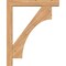 Ekena Millwork Westlake Block Smooth Bracket w/ Offset Brace, Western Red Cedar, 5 1/2"W x 32"D x 40"H BKT0604X32X40WTL05SWR - alternate 2